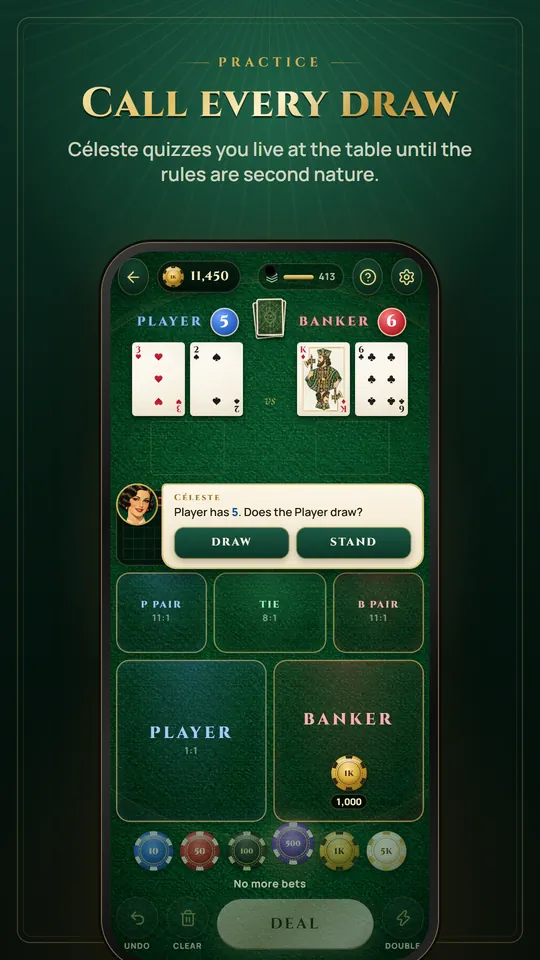 Call every draw: Céleste quizzes you live at the table