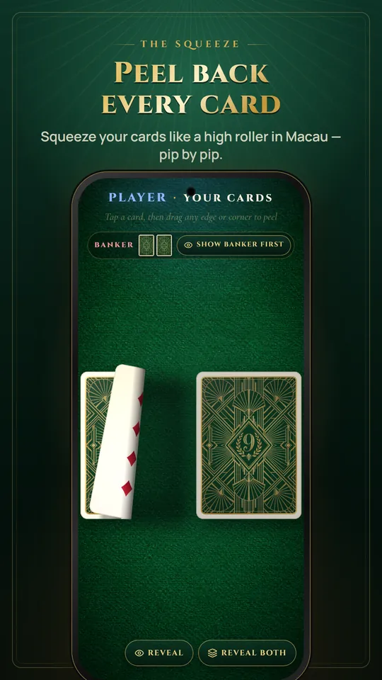 Peel back every card: squeezing a card open at the table